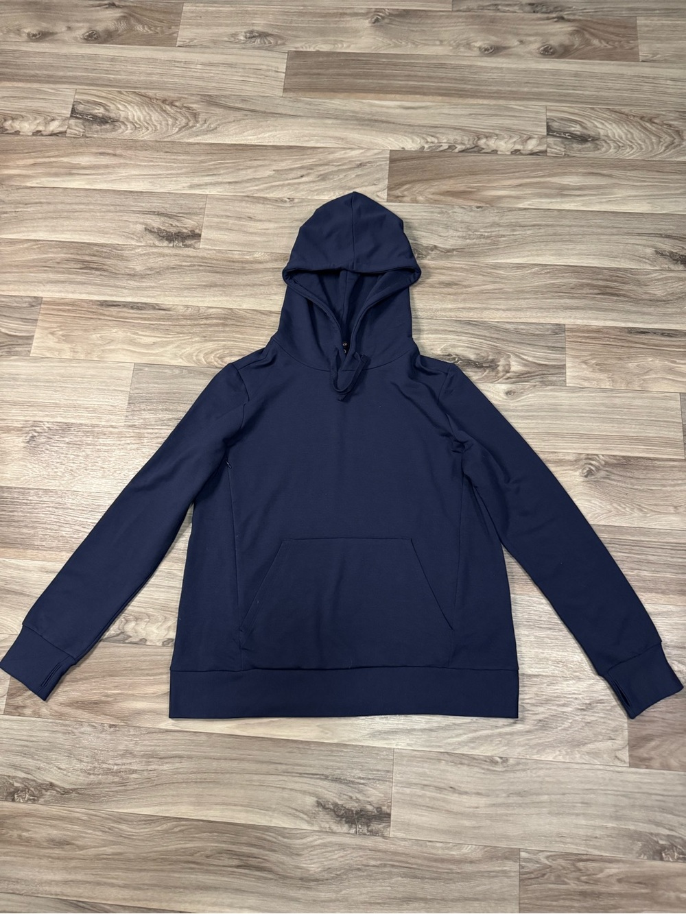 NWT Quince SuperSoft Fleece Maternity & Nursing Hoodie in Navy Size Medium